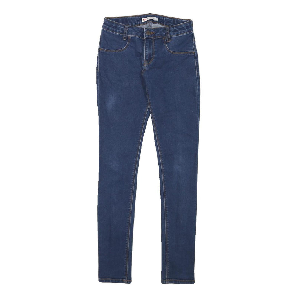 LEVI'S 710 Womens Jeans Blue Slim Skinny Denim W24 L29 Stretch High Rise