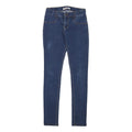 LEVI'S 710 Womens Jeans Blue Slim Skinny Denim W24 L29 Stretch High Rise