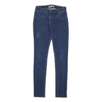 LEVI'S 710 Womens Jeans Blue Slim Skinny Denim W24 L29 Stretch High Rise