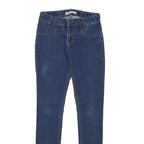 LEVI'S 710 Womens Jeans Blue Slim Skinny Denim W24 L29 Stretch High Rise