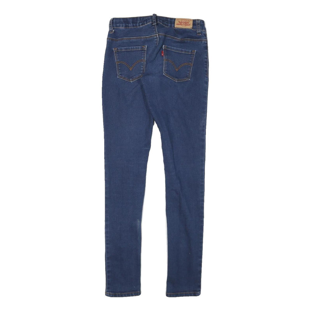 LEVI'S 710 Womens Jeans Blue Slim Skinny Denim W24 L29 Stretch High Rise