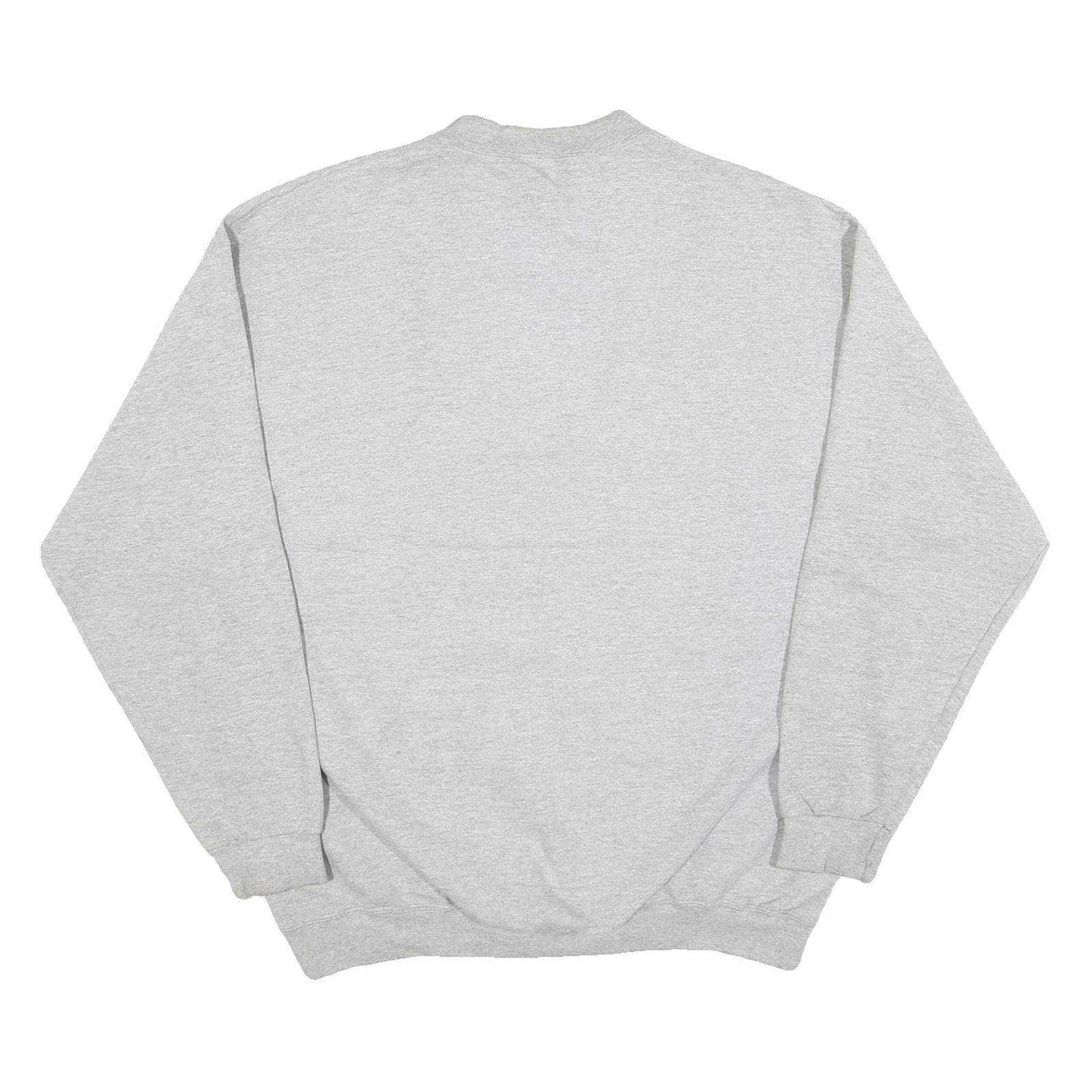 LEE Mens Grey Crew Neck Yamaha Performance L Sweatshirt Cotton Blend Pullover