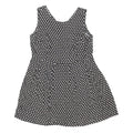DOROTHY PERKINS Womens Black Cotton Blend Fit & Flare Woven Plain Sleeveless