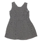 DOROTHY PERKINS Womens Black Cotton Blend Fit & Flare Woven Plain Sleeveless