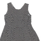 DOROTHY PERKINS Womens Black Cotton Blend Fit & Flare Woven Plain Sleeveless