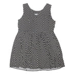 DOROTHY PERKINS Womens Black Cotton Blend Fit & Flare Woven Plain Sleeveless