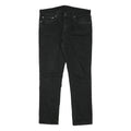 LEVI'S Mens Black Regular Fit Straight Denim Jeans Zip W34 L28 Classic Style