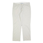 POLO RALPH LAUREN Mens Cotton Blend Beige Relaxed Straight Trousers W38 L34