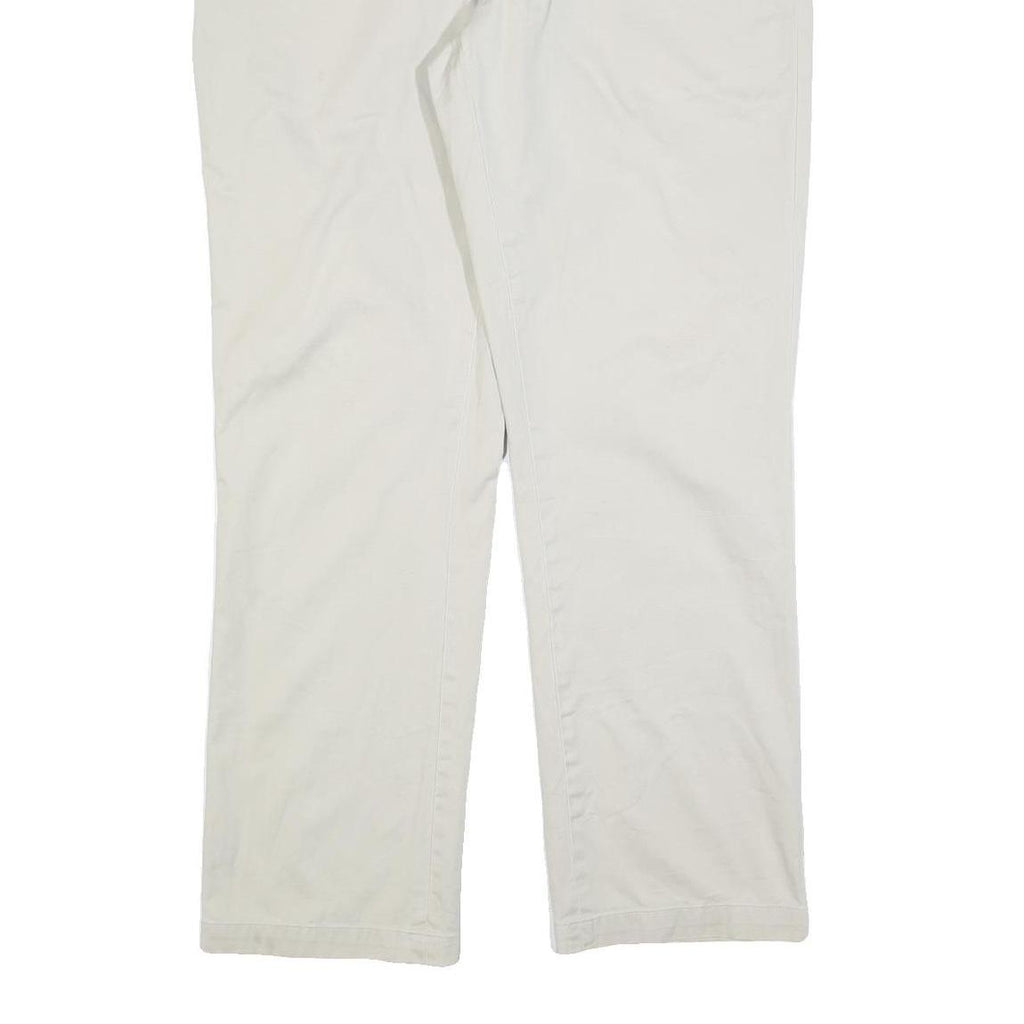 POLO RALPH LAUREN Mens Cotton Blend Beige Relaxed Straight Trousers W38 L34