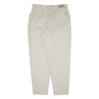 H.I.S Womens Trousers Beige Relaxed Tapered W34 L30
