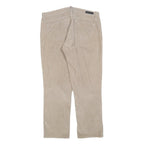 CALVIN KLEIN JEANS Womens Cotton Blend Beige Regular Straight Trousers W34 L28
