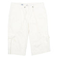 AMERICAN EAGLE Womens White Casual Cargo Shorts XXS W30 Comfortable Fit