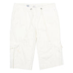 AMERICAN EAGLE Womens White Casual Cargo Shorts XXS W30 Comfortable Fit