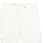AMERICAN EAGLE Womens White Casual Cargo Shorts XXS W30 Comfortable Fit