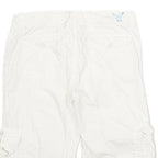 AMERICAN EAGLE Womens White Casual Cargo Shorts XXS W30 Comfortable Fit