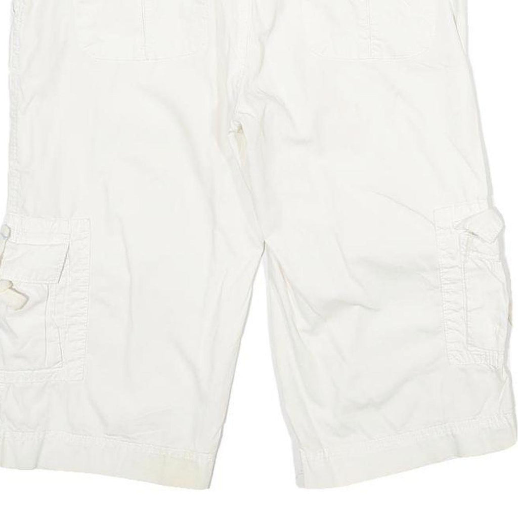 AMERICAN EAGLE Womens White Casual Cargo Shorts XXS W30 Comfortable Fit