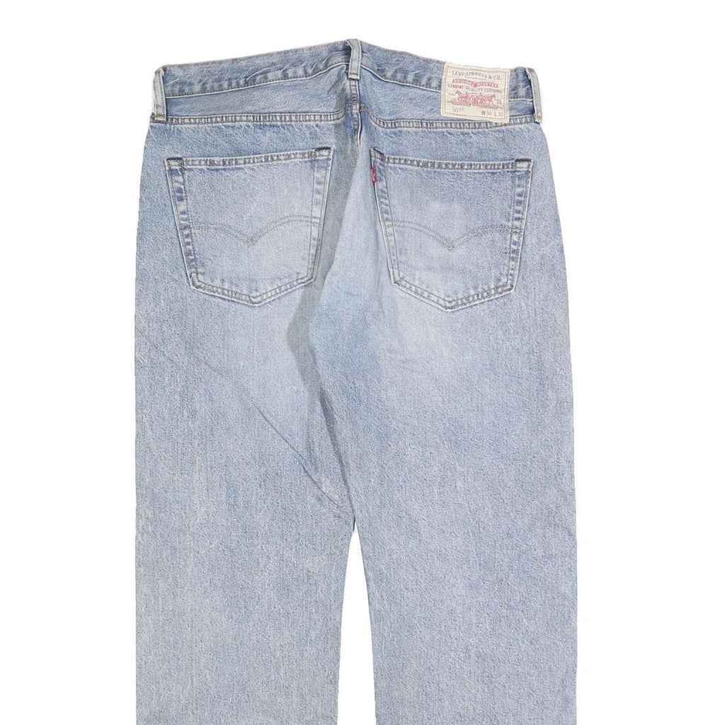 LEVI'S 501 BIG E Mens Jeans Blue Regular Straight Denim Light W36 L30 Classic