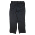 Mens Trousers Black Regular Tapered W36 L30