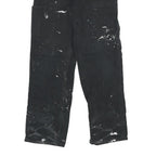 CARHARTT Mens Cotton Blend Black Relaxed Tapered Trousers W31 L34 Workwear