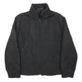 TRUSSARDI Womens Black Quilted Polyester Blend Jacket M Zip Closure Casual