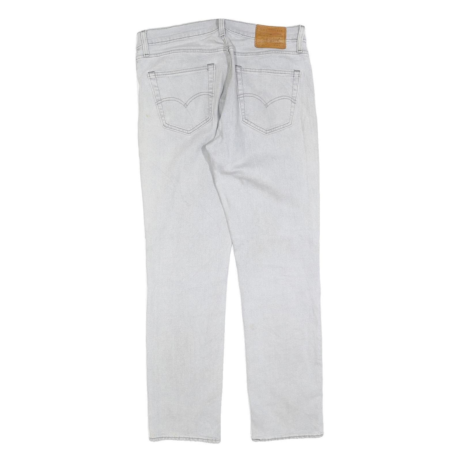 LEVI'S 511 Big E Mens Slim Jeans Light Blue Cotton Blend W34 L32 Zip Slim Fit