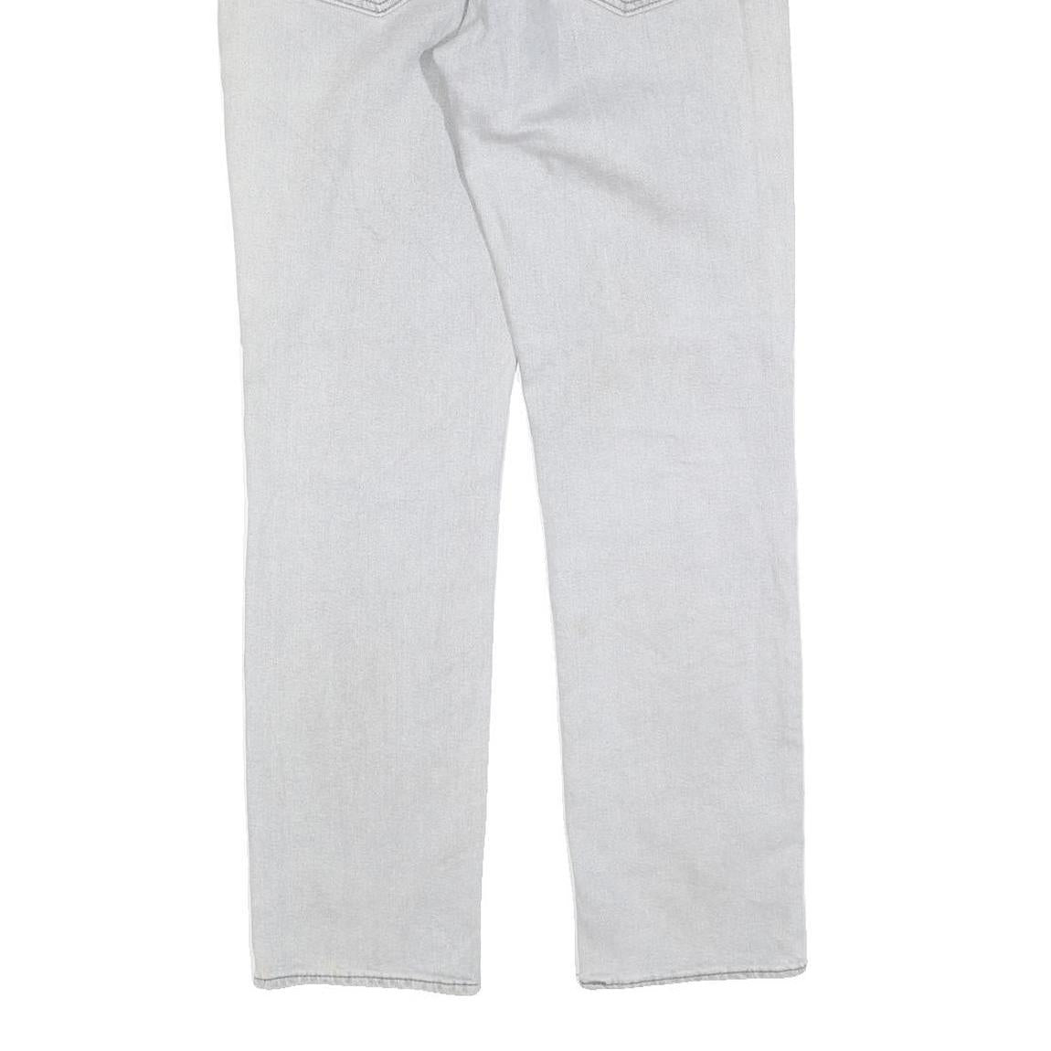 LEVI'S 511 Big E Mens Slim Jeans Light Blue Cotton Blend W34 L32 Zip Slim Fit