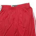 ADIDAS Mens Shorts Red Sports Polyester 2XL W36 Comfort Fit Casual