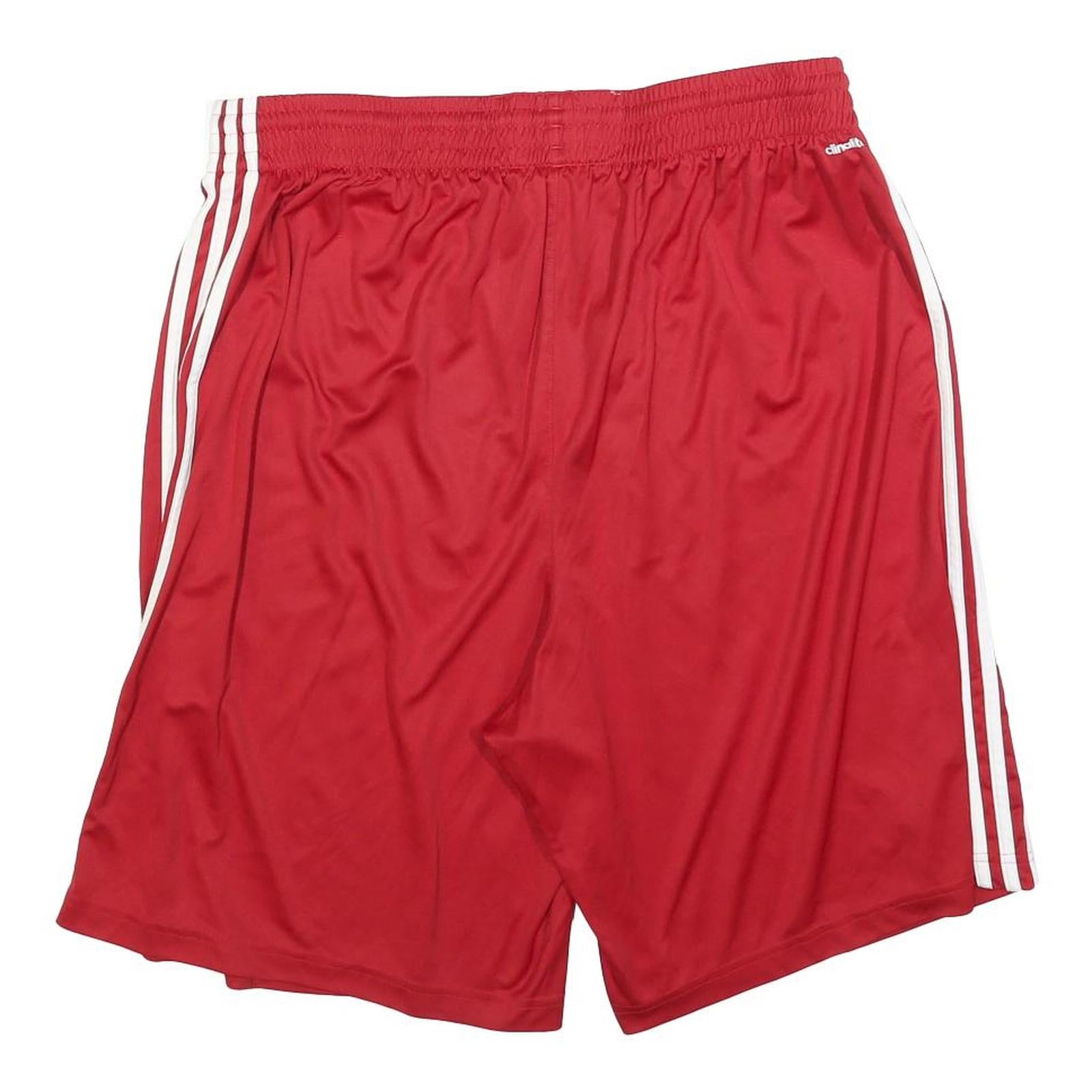 ADIDAS Mens Shorts Red Sports Polyester 2XL W36 Comfort Fit Casual