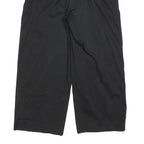 COS Womens Cotton Blend Black Relaxed Straight Trousers W36 L25 Casual Zip