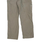 CARHARTT Mens Regular Beige Cotton Blend Cargo Trousers W32 L30 Workwear Zip