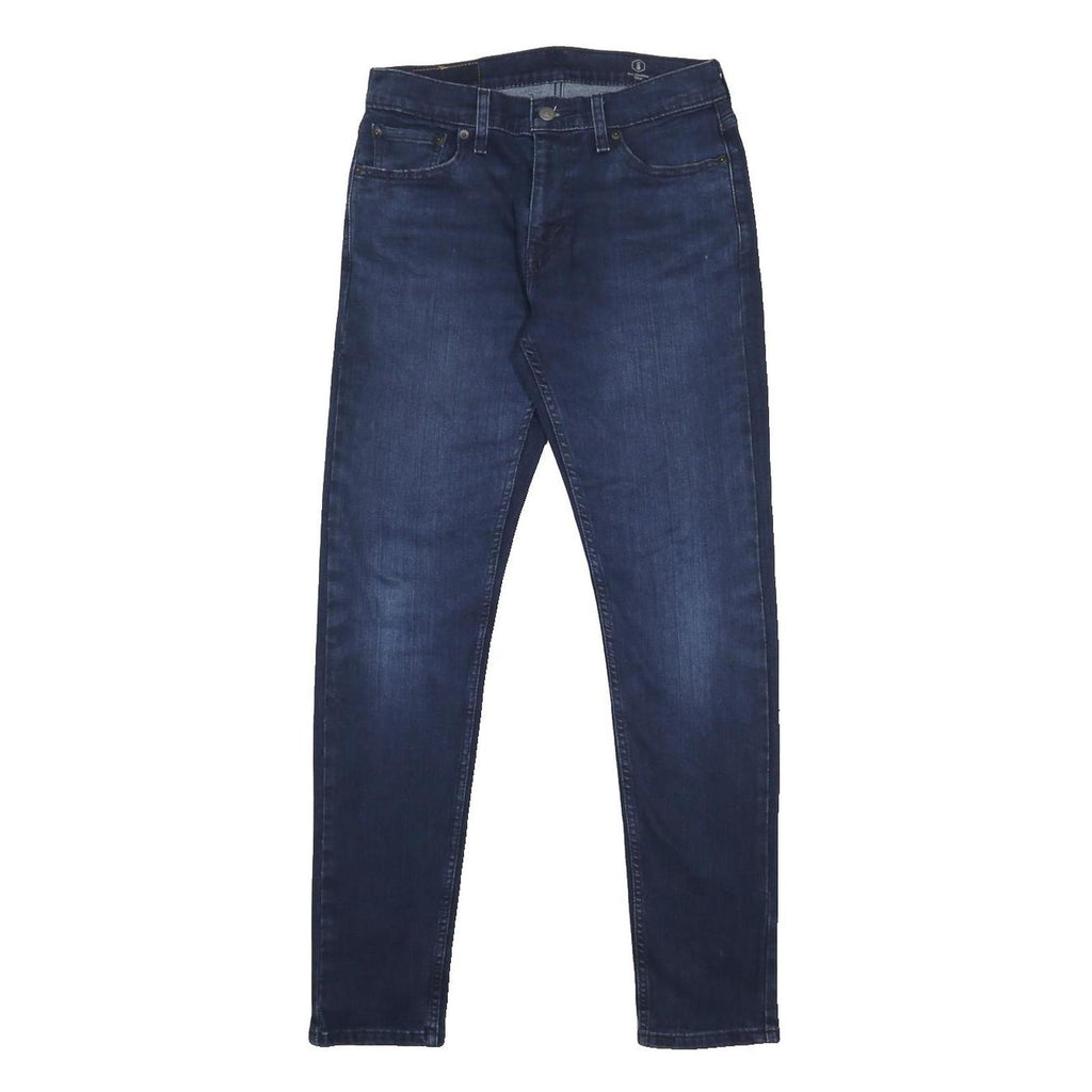 LEVI'S 512 Tapered Mens Jeans Blue Slim Cotton Blend W30 L32 Zip Fastening