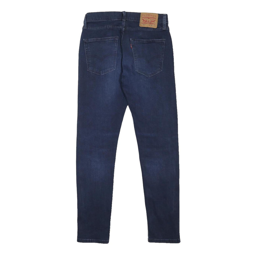 LEVI'S 512 Tapered Mens Jeans Blue Slim Cotton Blend W30 L32 Zip Fastening