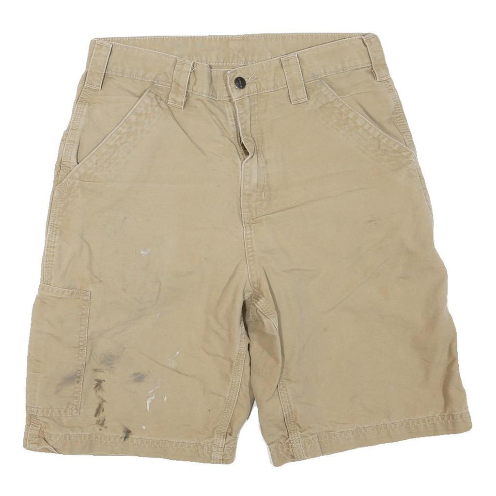 CARHARTT Mens Beige Casual Shorts M W31 Cotton Blend Workwear Utility