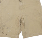 CARHARTT Mens Beige Casual Shorts M W31 Cotton Blend Workwear Utility