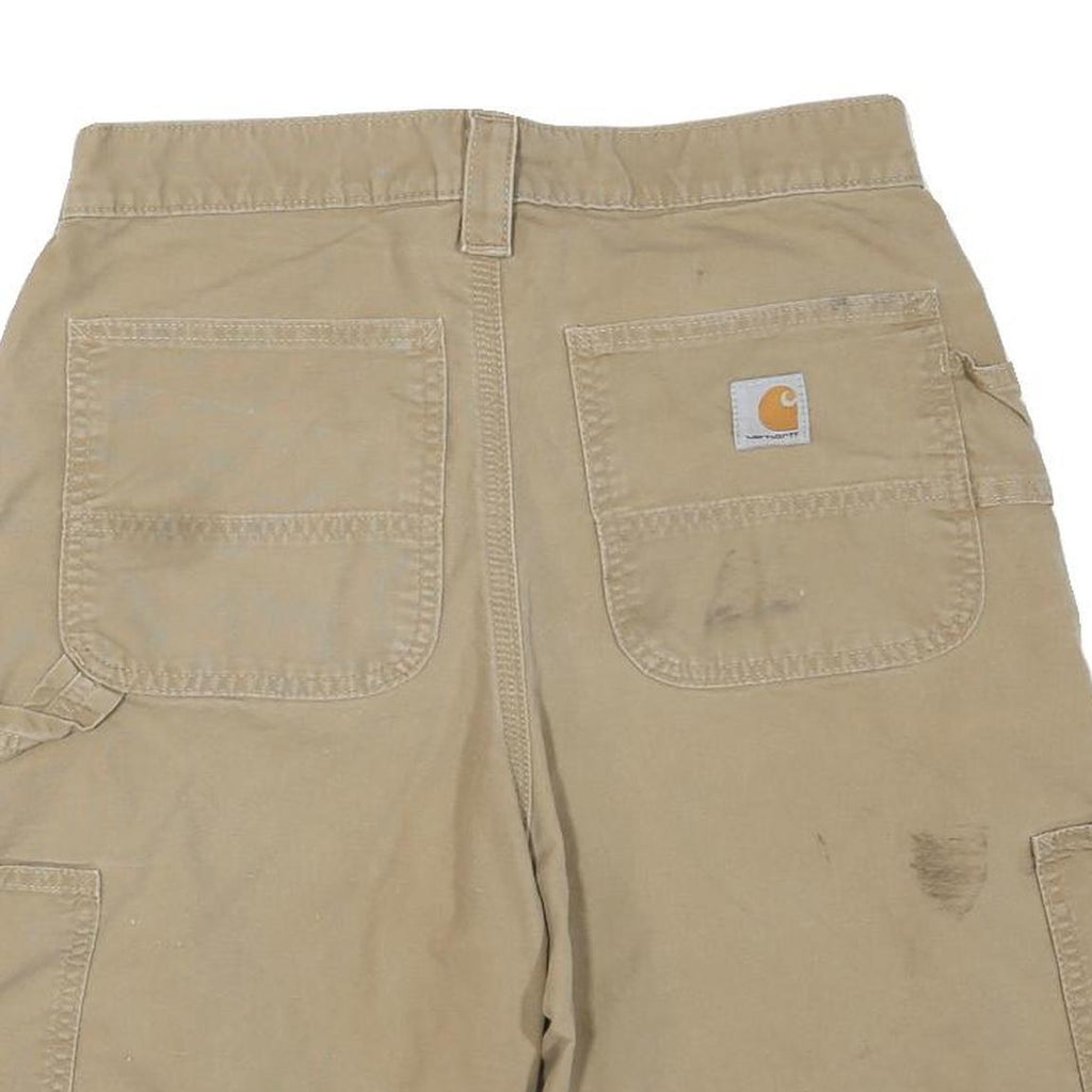 CARHARTT Mens Beige Casual Shorts M W31 Cotton Blend Workwear Utility