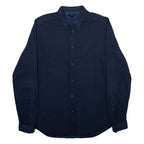 DIESEL Mens Plain Shirt Blue Long Sleeve M
