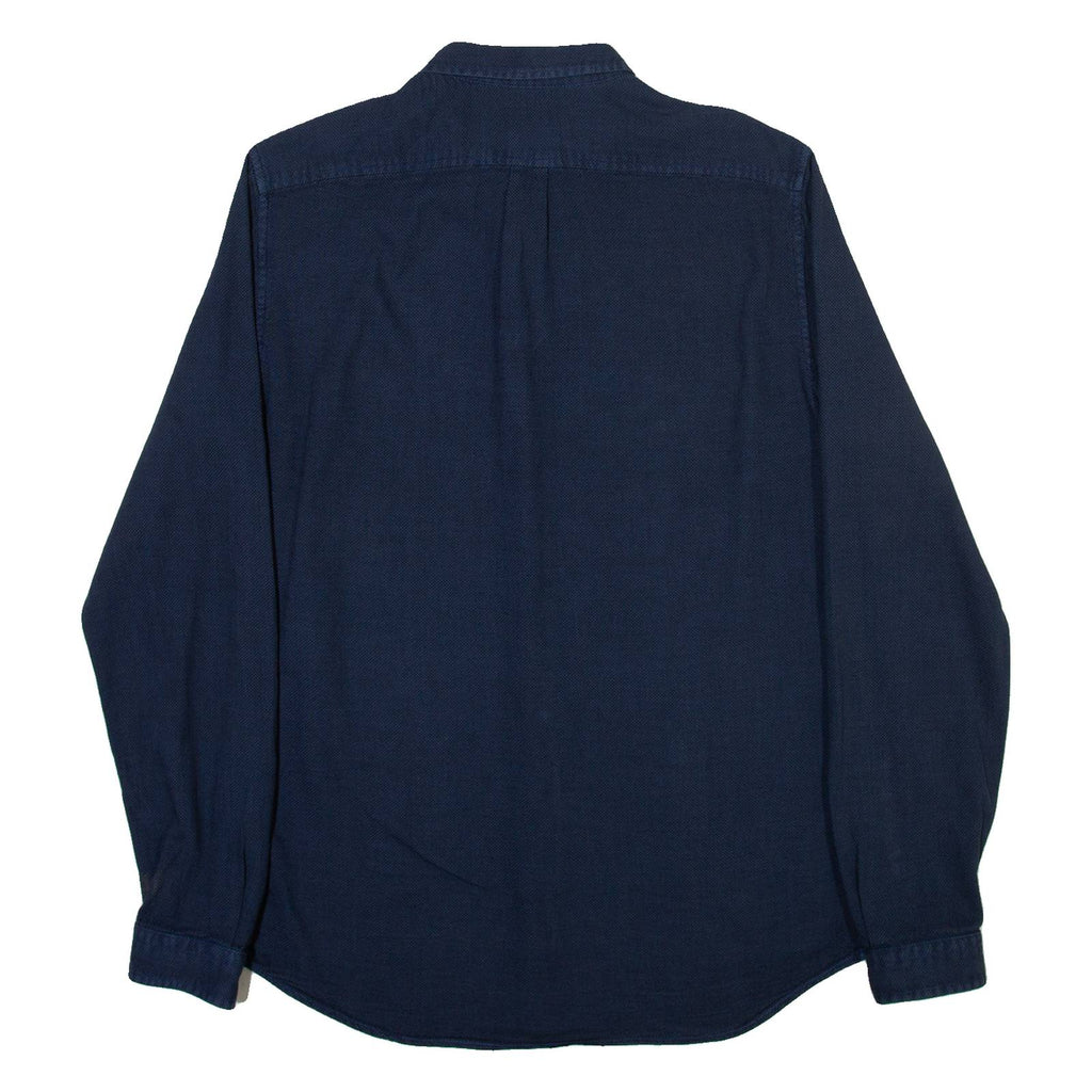 DIESEL Mens Plain Shirt Blue Long Sleeve M