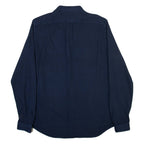 DIESEL Mens Plain Shirt Blue Long Sleeve M