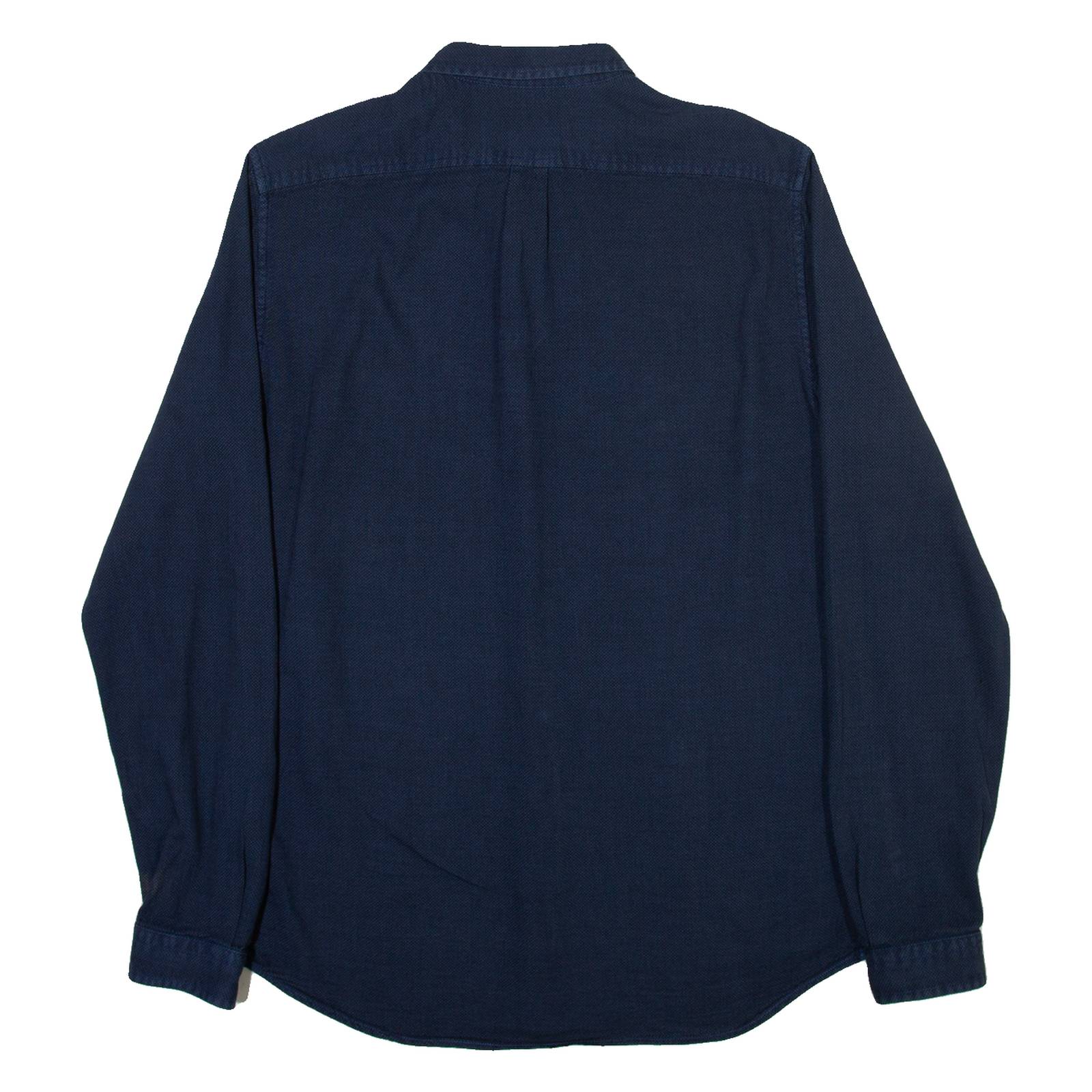 DIESEL Mens Plain Shirt Blue Long Sleeve M