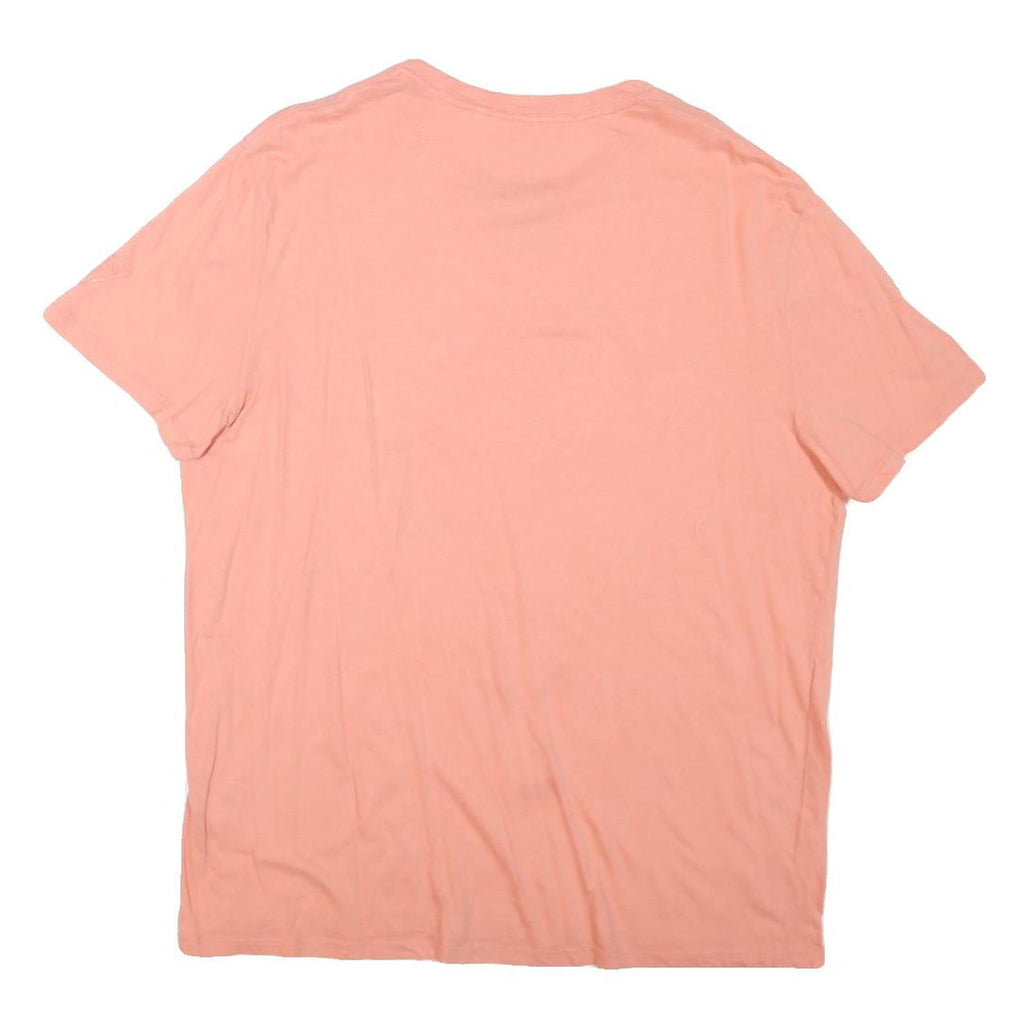 GUESS Womens Pink Graphic T-Shirt XL Short Sleeve Crew Neck Casual