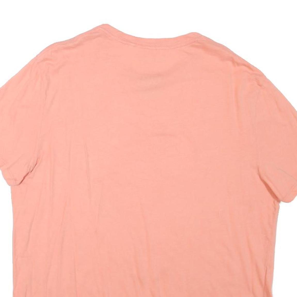 GUESS Womens Pink Graphic T-Shirt XL Short Sleeve Crew Neck Casual