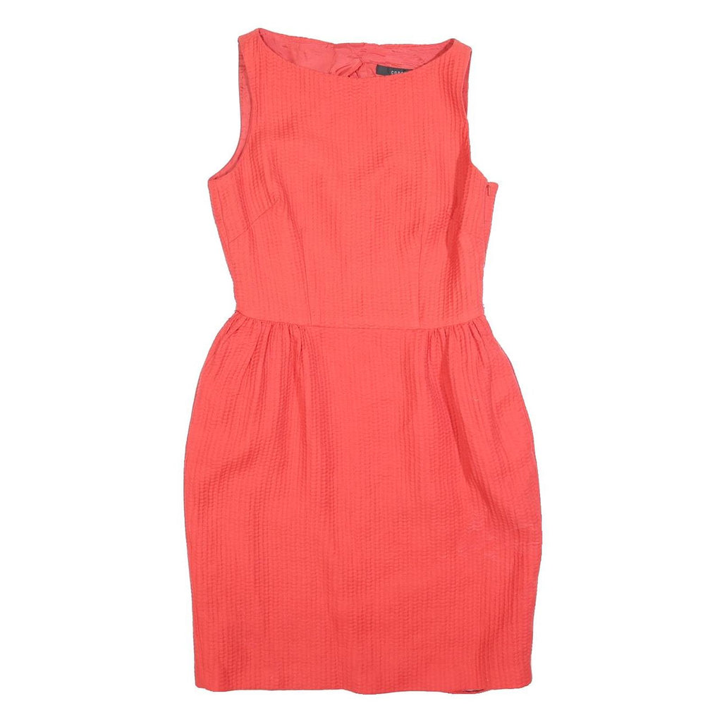 COAST Womens Coral Fit & Flare Cotton Blend Sleeveless Knee Length Dress UK 10