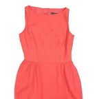 COAST Womens Coral Fit & Flare Cotton Blend Sleeveless Knee Length Dress UK 10