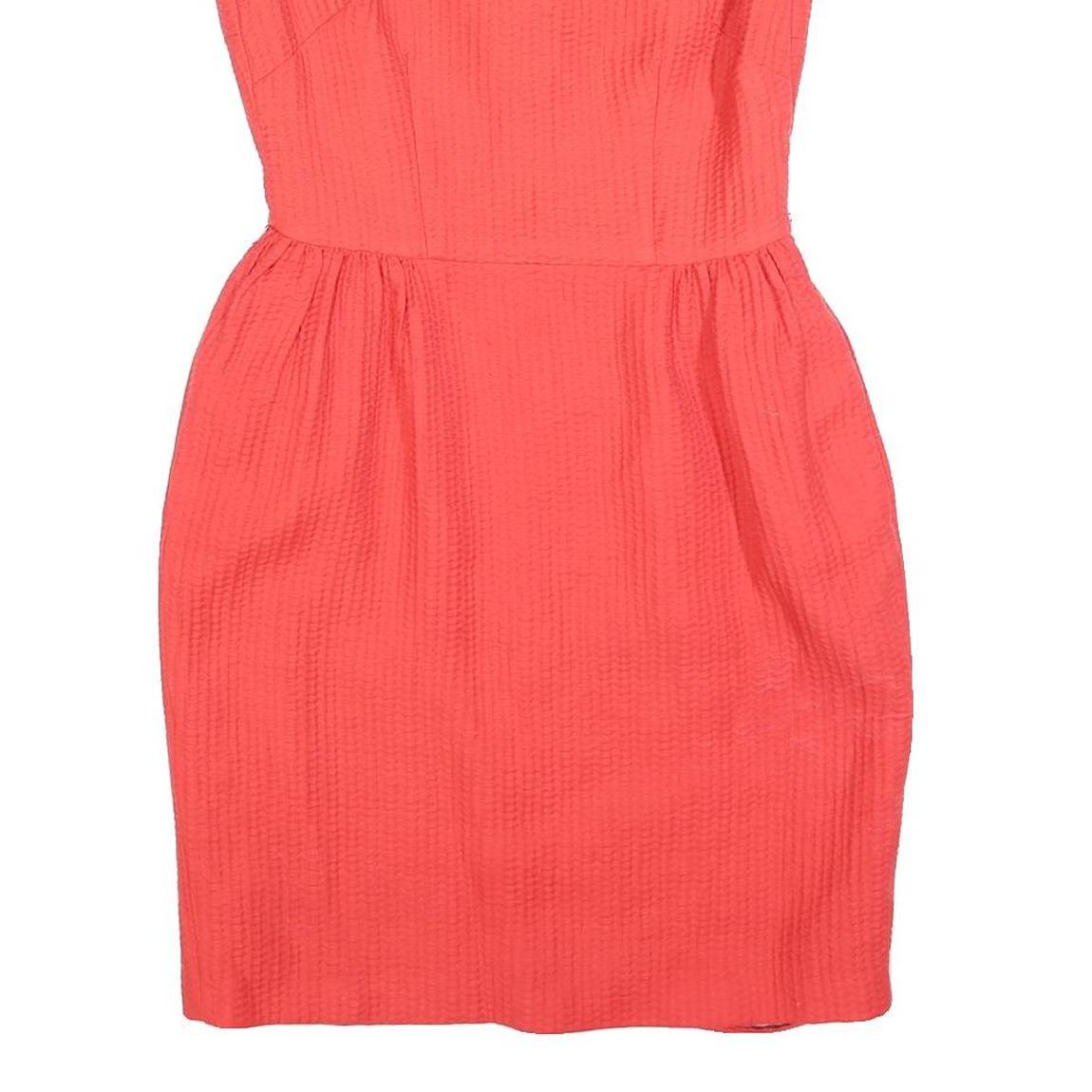 COAST Womens Coral Fit & Flare Cotton Blend Sleeveless Knee Length Dress UK 10