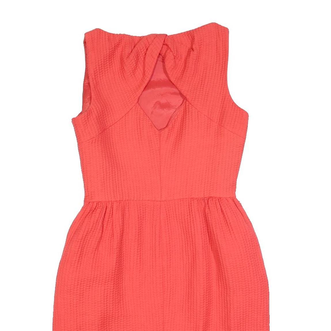 COAST Womens Coral Fit & Flare Cotton Blend Sleeveless Knee Length Dress UK 10