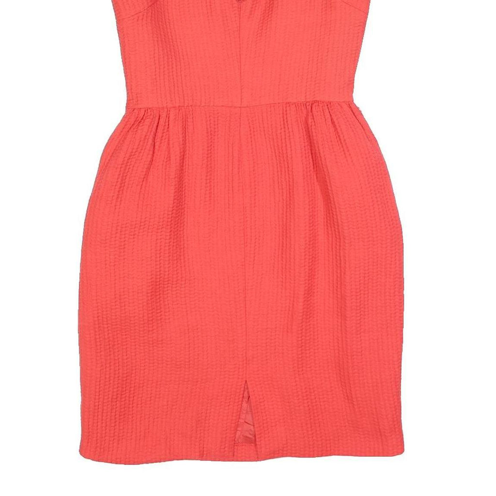 COAST Womens Coral Fit & Flare Cotton Blend Sleeveless Knee Length Dress UK 10