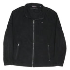 TOMMY HILFIGER Mens Black Jacket 2XL Polyester Blend Zip Plain Classic Comfort