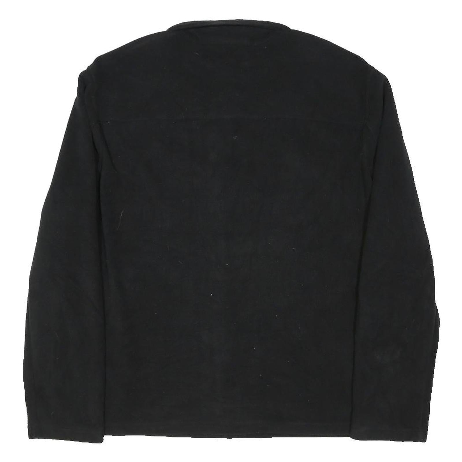 TOMMY HILFIGER Mens Black Jacket 2XL Polyester Blend Zip Plain Classic Comfort
