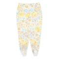 Womens Slim Floral Print Cotton Blend Trousers W30 L27 Zip Closure