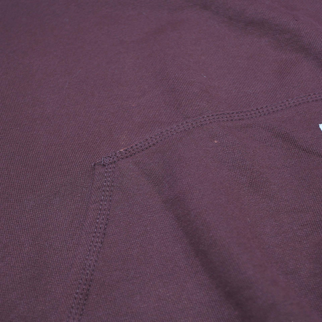 CARHARTT Mens Maroon Hoodie S Cotton Blend Logo Print Pullover Sweatshirt